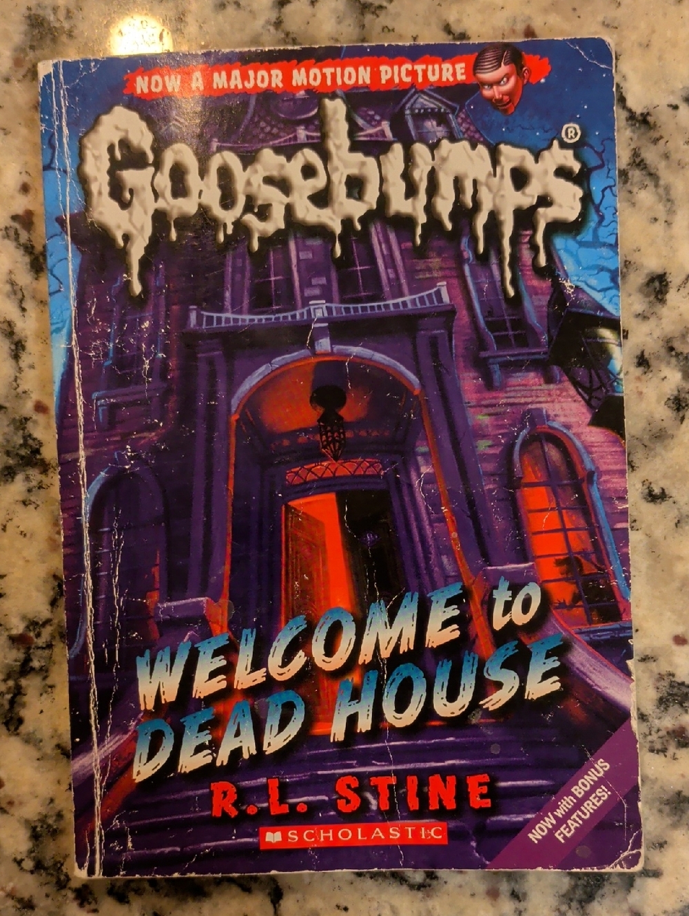 Scholastic Goosebumps Paperback — Purple and Orange Cover